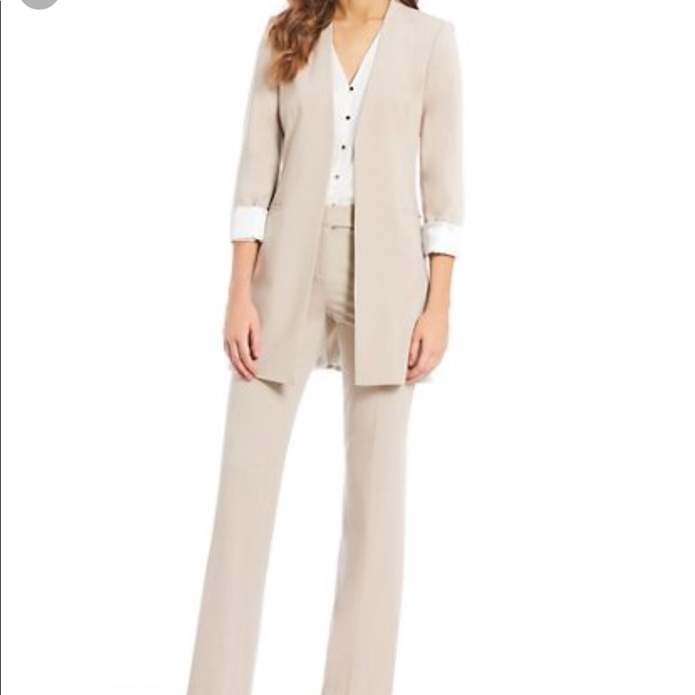 Calvin Klein silk & linen 2pc pant suit 🚨 weekend sale